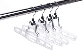 Quality Hangers durable plastic material stands up to daily use.