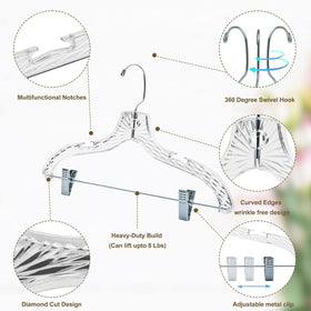 Quality Hangers heavy-duty plastic hanger resists warping and cracking