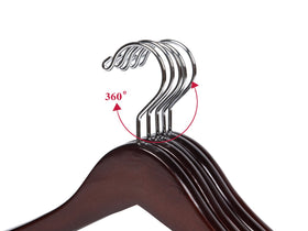 Quality Hangers locking bar 5-pack for organized wardrobe.