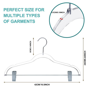 Quality Hangers 16.5-inch pant hanger designed for coats and suits.