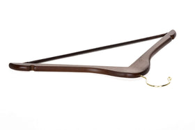 Quality Hangers round ending hook adds elegant detail and secure garment support.