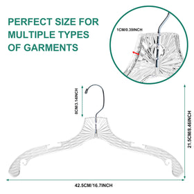 Quality Hangers hangers with notches securely grip straps and prevent slips.