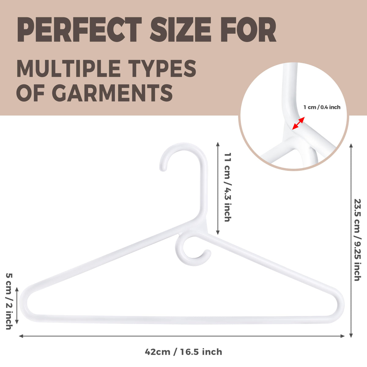 Quality Hangers versatile hangers for dresses and hoodies simplify closet organization.