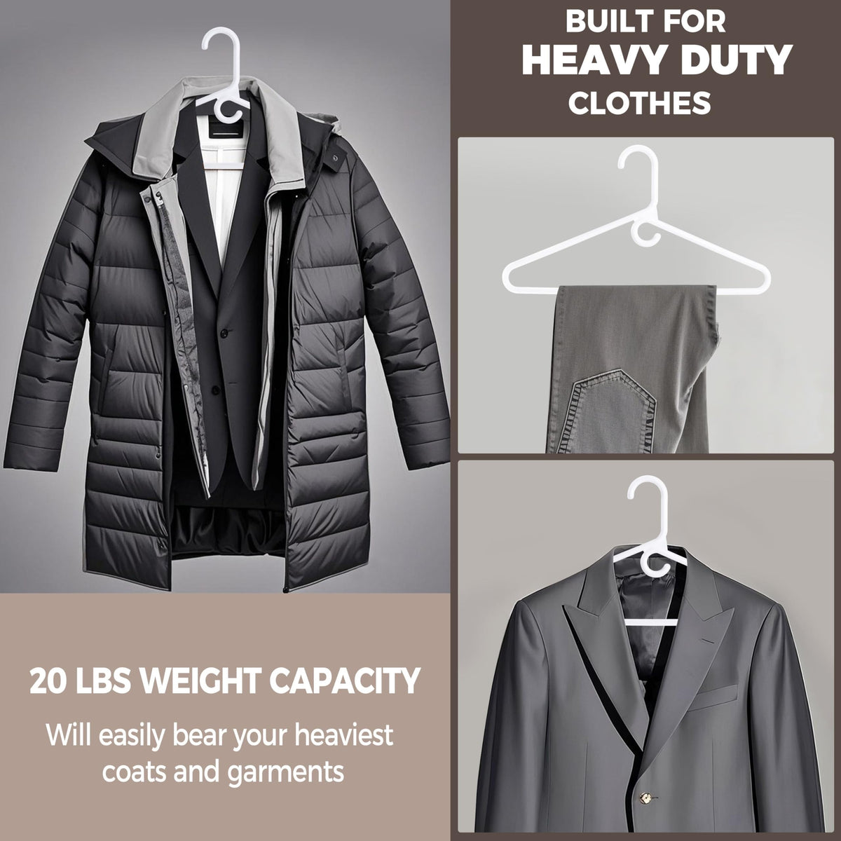 Quality Hangers scarves and belts hangers keep accessories organized and within reach.
