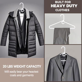 Quality Hangers scarves and belts hangers keep accessories organized and within reach.