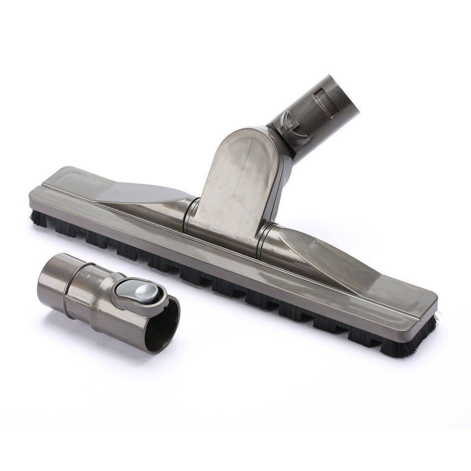 Qualtex Dyson hardwood floor attachment articulating head gliding on wood floors