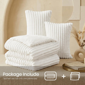 Quataly Marshmallow Queen comforter striped 3D pattern close-up for style