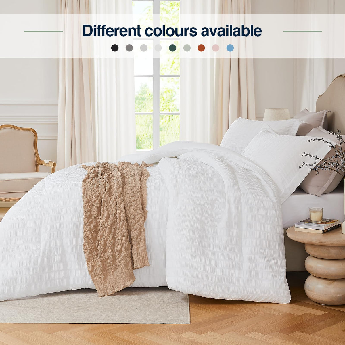 Quataly White Queen Pillowcase 20x26-2 complements the set with gentle softness.