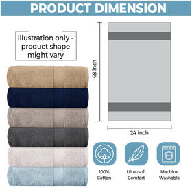 QUBA LINEN 100% cotton towels soft touch daily indulgence with exceptional absorbency.