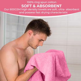 QUBA LINEN 27x54 towels size shown for full coverage and comfort.
