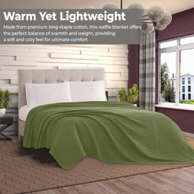 Care-friendly, easy-wash lightweight blanket from QUBA LINEN