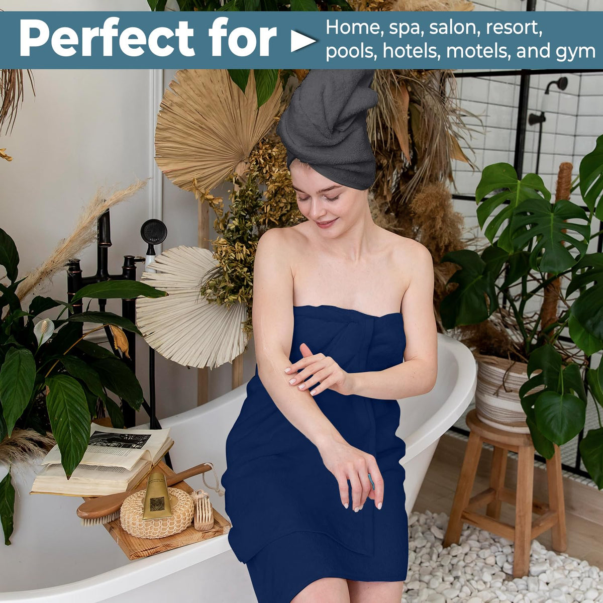QUBA LINEN fade resistant towels maintain color and look fresh after repeated washes.