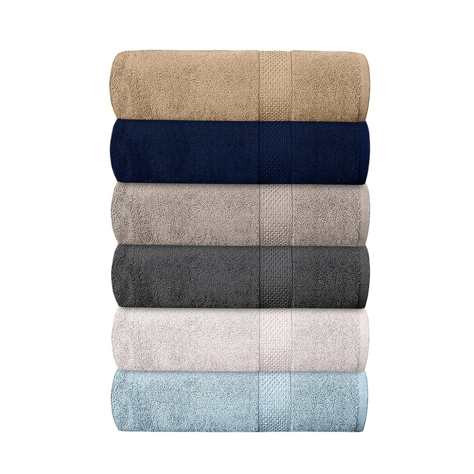 QUBA LINEN hotel towels pack 6 deliver plush comfort ideal for guest rooms and spa environments.