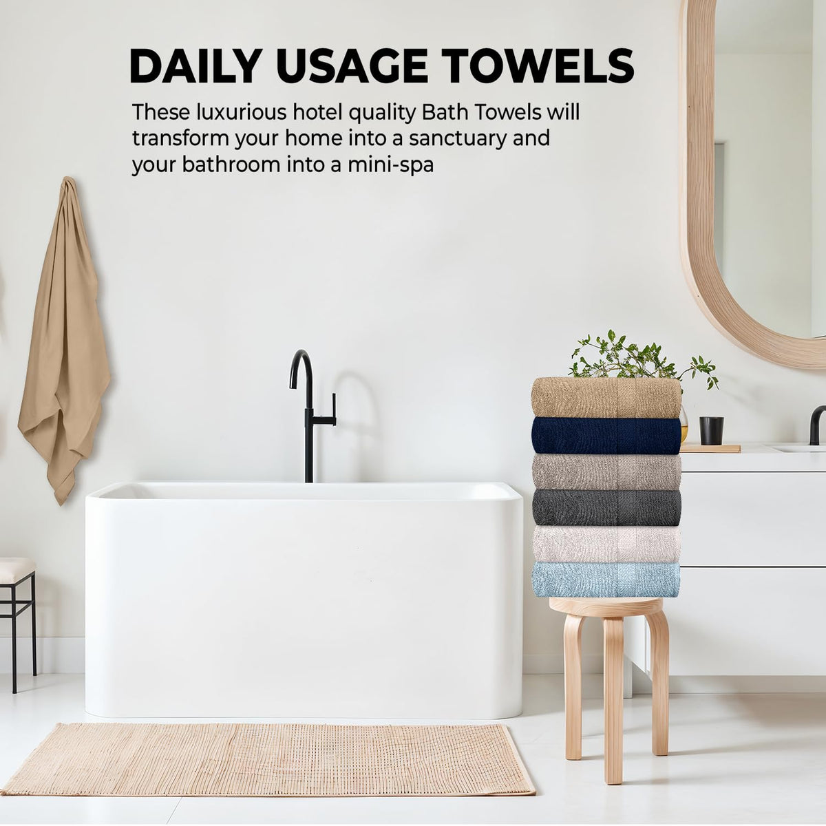 QUBA LINEN poolside towels ideal for sun, splash, and towel service at resorts.