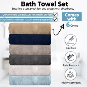 QUBA LINEN quick dry bath towels speed up post-shower routines with lightweight feel.