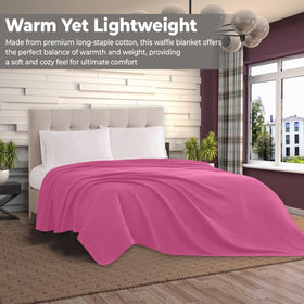QUBA LINEN soft woven blanket folded, cozy home accent
