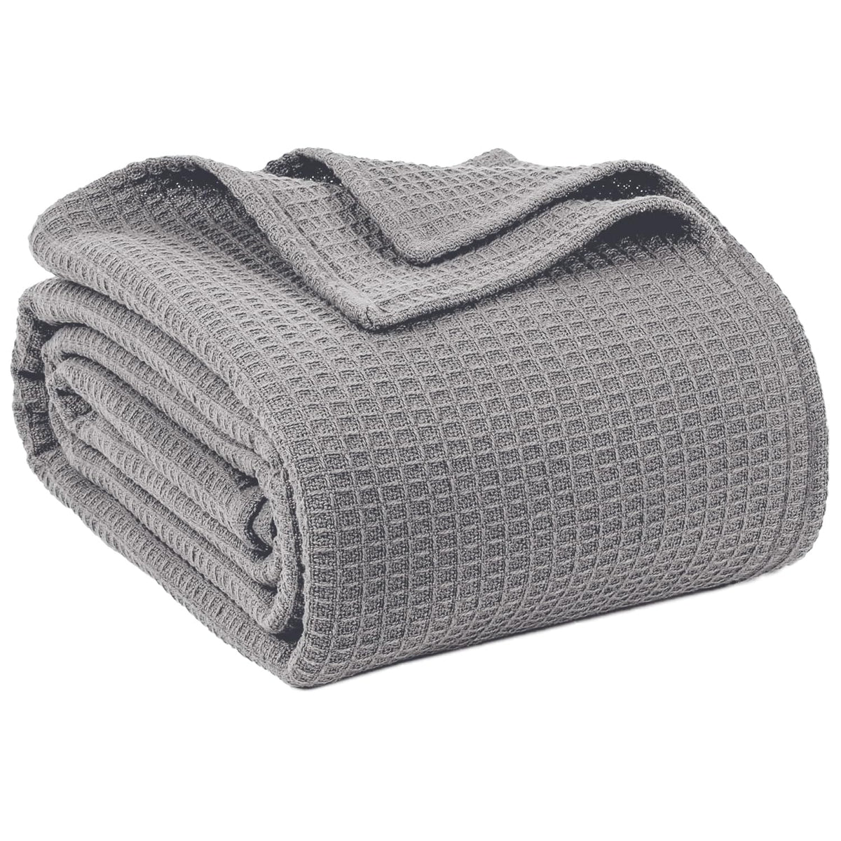 QUBA LINEN waffle blanket in summer lightweight fabric for breathable warmth