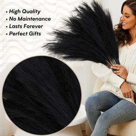 QUBITFUL boho farmhouse pampas decor suits living rooms and entryways.