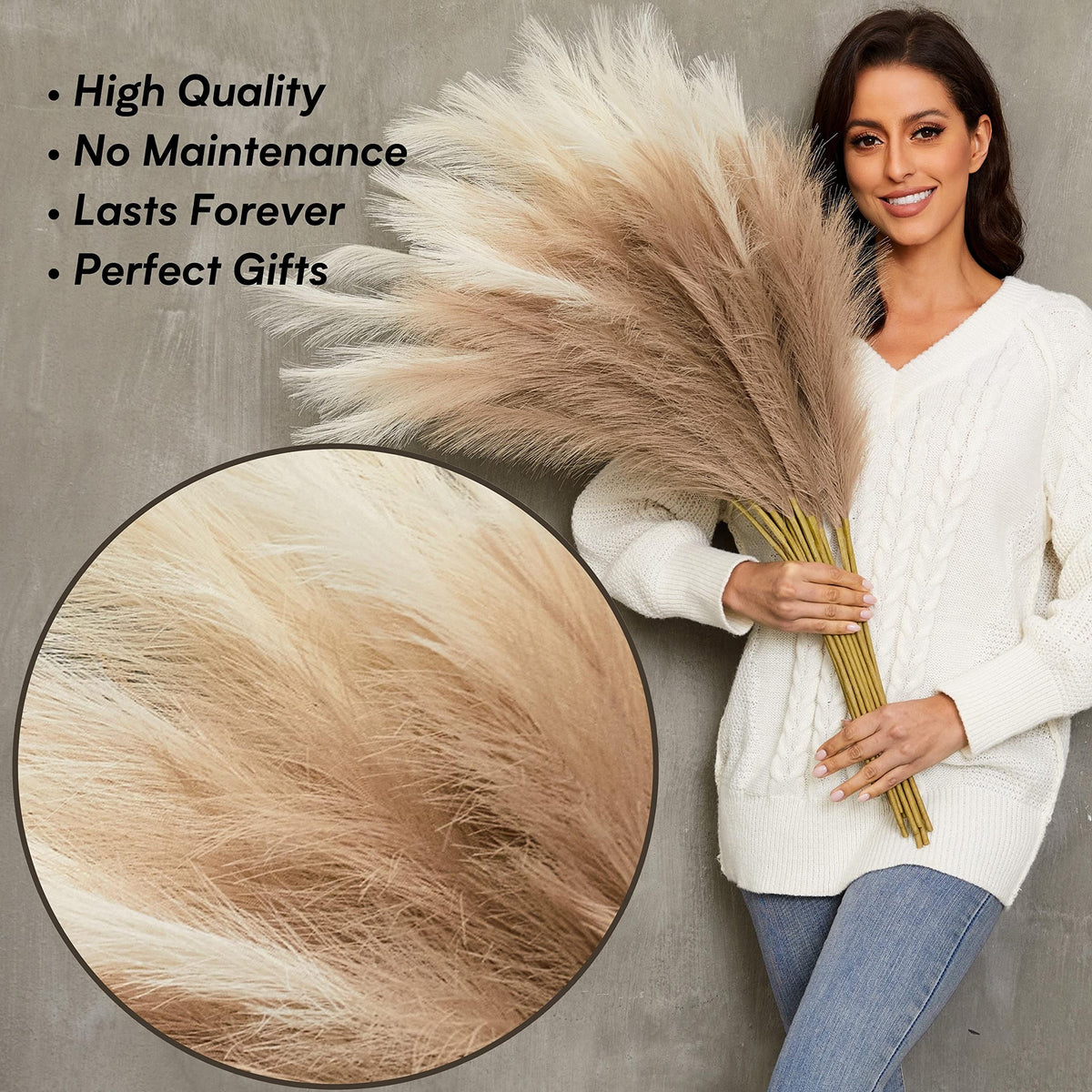 QUBITFUL pampas grass gift idea for décor-loving friends