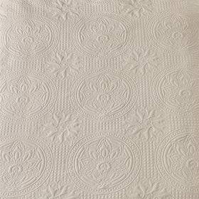 Qucover Alaska King bedspread in neutral beige enhances a grand bedroom