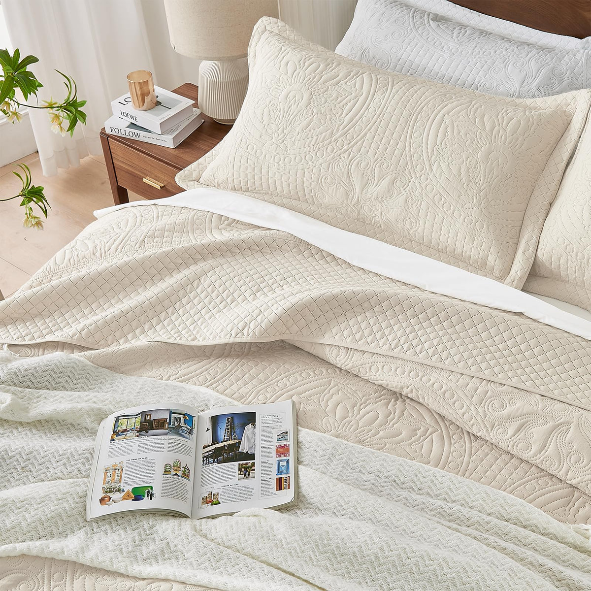 Qucover ultrasonic quilting detail ensures a seamless finish and durability
