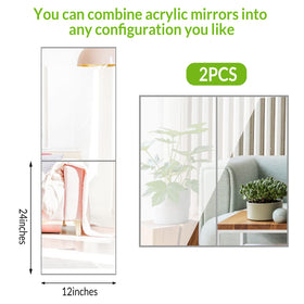 Queekay easy-clean mirrors stay clear with warm water and soft cloth.
