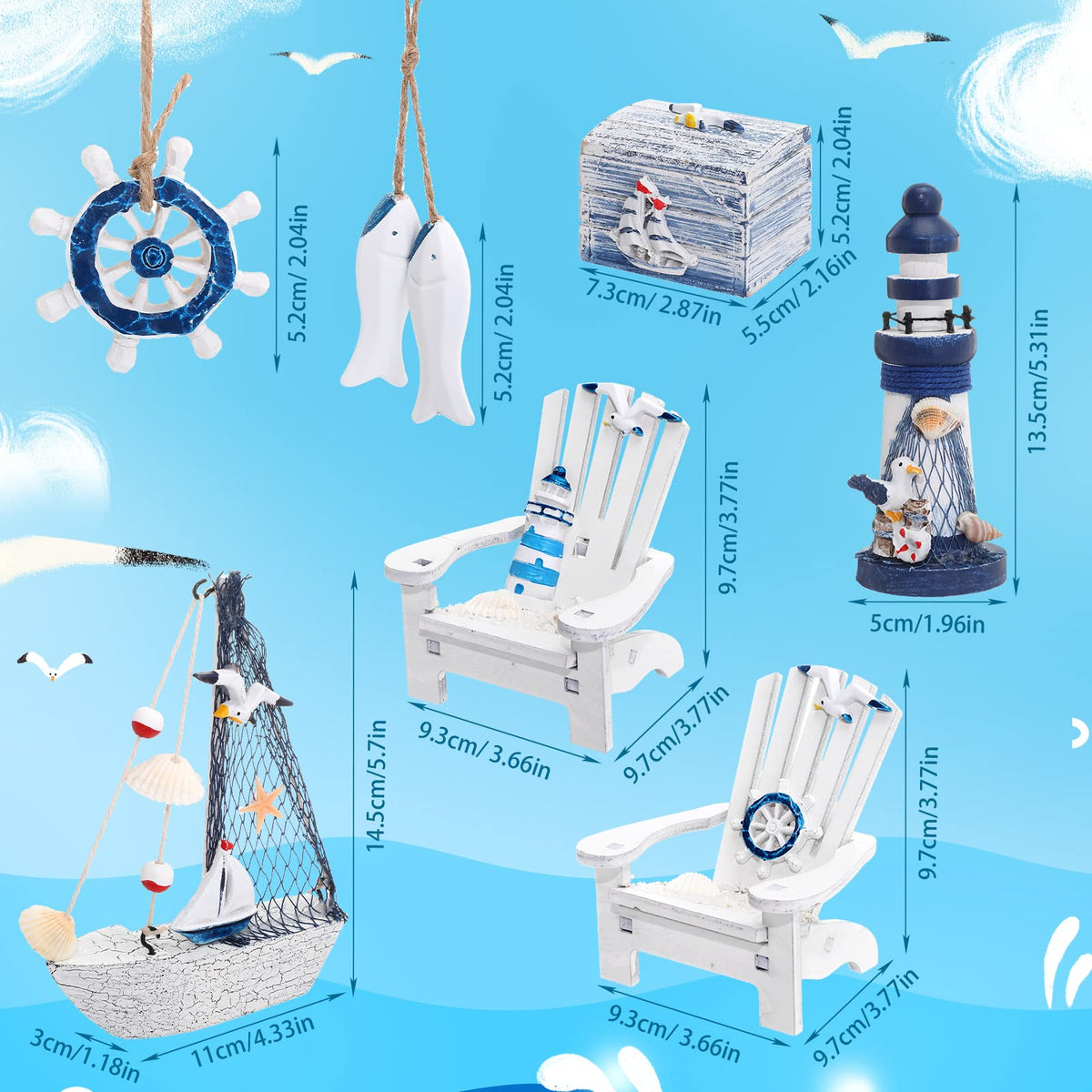 Queekay fish pendant brings seaside character to cabinets.