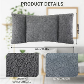 Queekay office-chair back-support pillow in gray enhances posture during work
