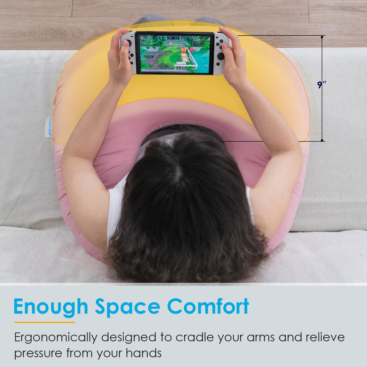 QUEEN ROSE back-support ergonomic design promotes comfortable posture