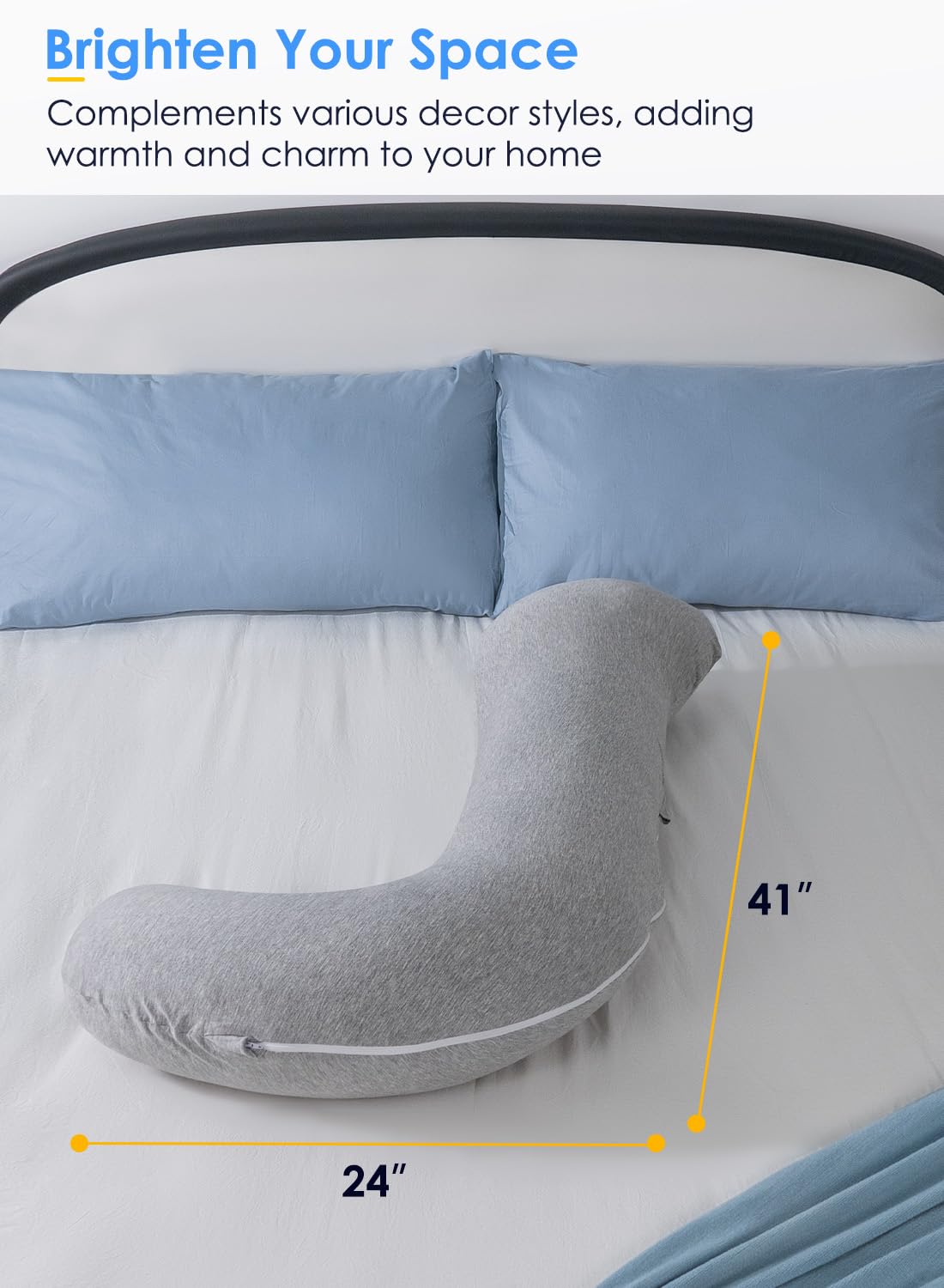 QUEEN ROSE body pillow air-out note before first use.