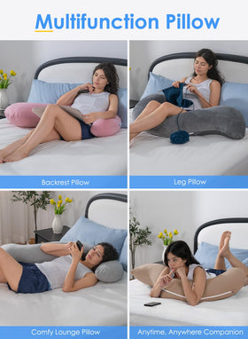 QUEEN ROSE body pillow hug design shows comforting embrace all night.