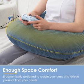 QUEEN ROSE Extended U-shape backrest hugs the body for ergonomic support.