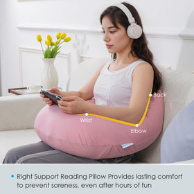 QUEEN ROSE extended u-shape tail provides elbow support and versatile backrest