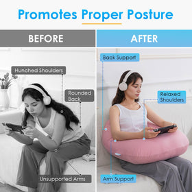 QUEEN ROSE lap desk pillow compact-design suitable for bed or sofa lounging