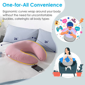 QUEEN ROSE soft plush fabric in pink enhances cozy reading or gaming sessions