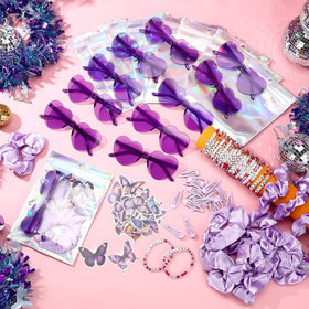 Quelay laser bags add shiny accents to bags and outfits for a disco vibe.