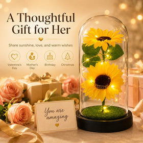 QUELIEN sunflower gift box packaging ready for gifting
