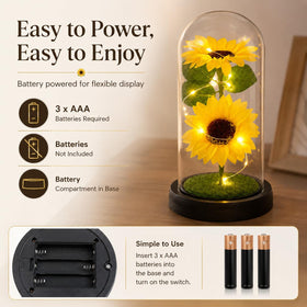 QUELIEN sunflower dome decor enhancing living room ambience