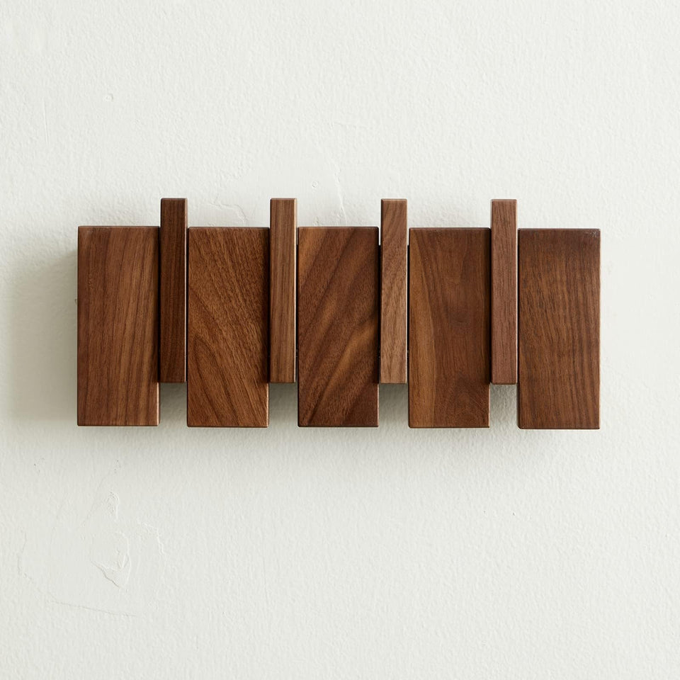 QUELLANCE piano-keys wall hook close-up for stylish entryway organization.