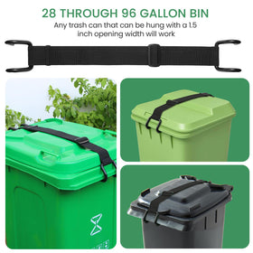 Adjustable lock length from 20.47 to 35.43 inches for different cans.