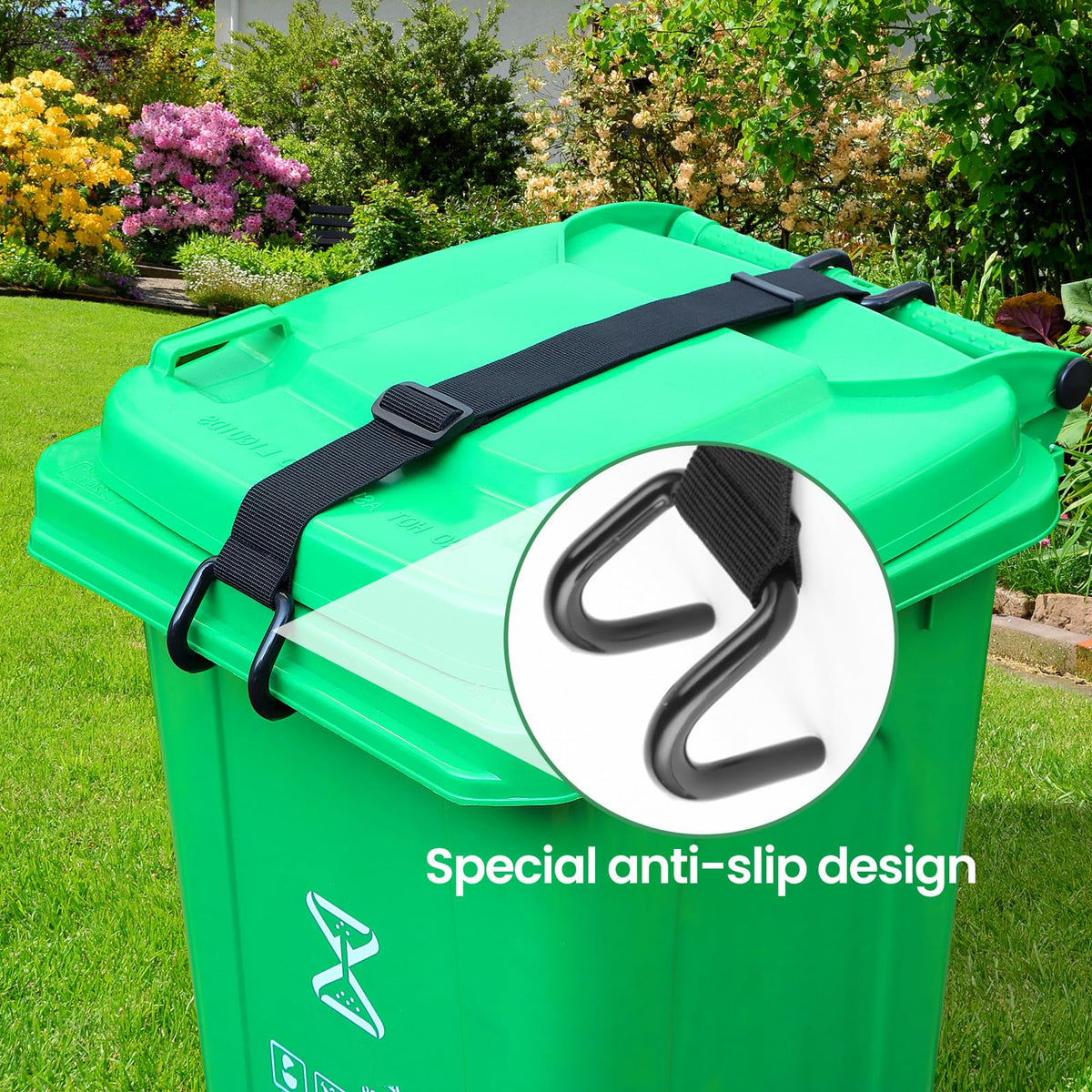 Durable metal claw system designed for outdoor wear and tear.