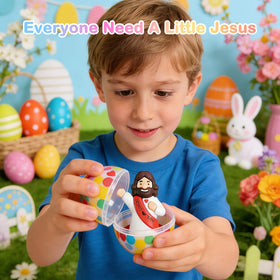 QUICKHORSE mini Jesus figures color-posed set for Easter crafts.