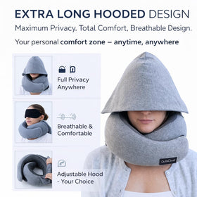 QuietCloud lightweight breathable fabric keeps neck cool during travel