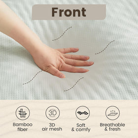 QUIETSEA deep-pocket design fits up to 21 inches.