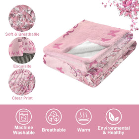Quilazy Granddaughter Blanket ideal for travel and cozy rests