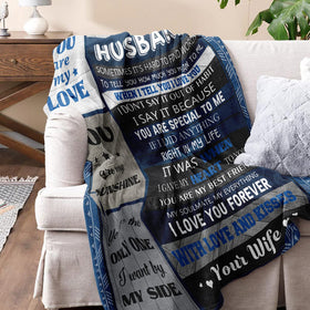 Quilazy husband gift flannel blanket – soft touch warmth for his downtime