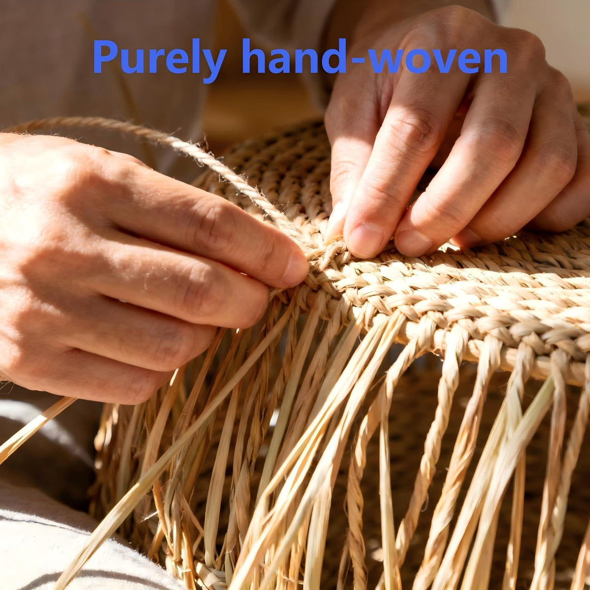Quincry scalloped basket natural materials closeup emphasizes eco-friendly appeal