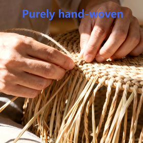Quincry scalloped basket natural materials closeup emphasizes eco-friendly appeal