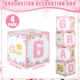 Qunclay 'GRAD' and '2026' lettered box for photo backdrops and themed visuals.