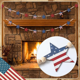 Qunclay garland with hanging loops for easy installation